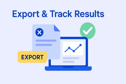 导出和跟踪结果